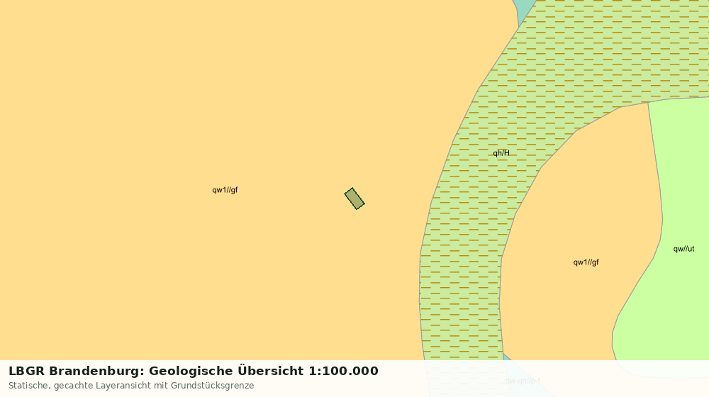 Statische Kartenansicht: LBGR Brandenburg: Geologische Übersicht 1:100.000