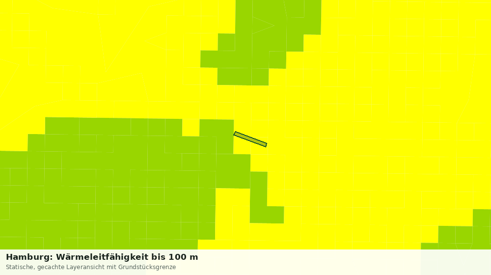 Statische Kartenansicht: Hamburg: Wärmeleitfähigkeit bis 100 m
