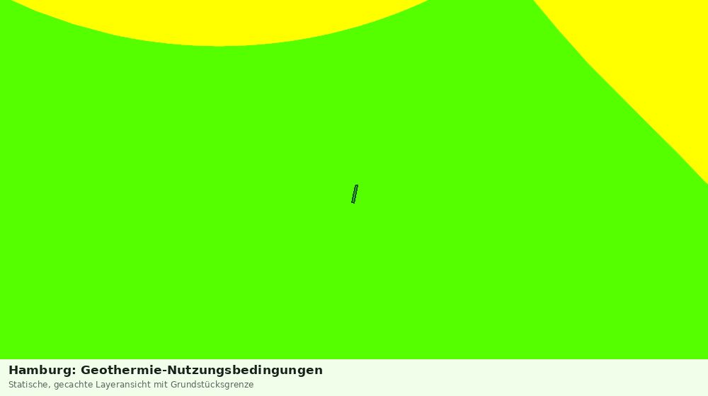 Statische Kartenansicht: Hamburg: Geothermie-Nutzungsbedingungen