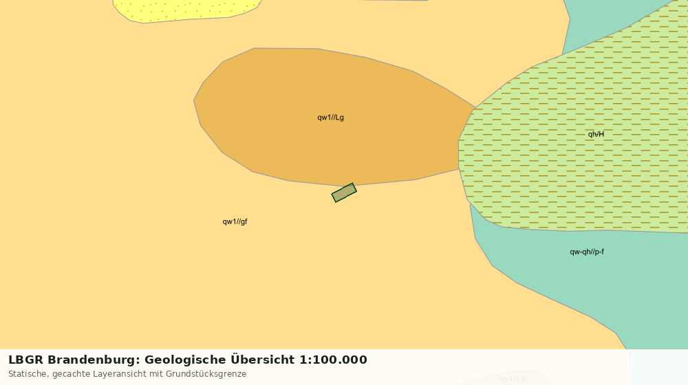 Statische Kartenansicht: LBGR Brandenburg: Geologische Übersicht 1:100.000