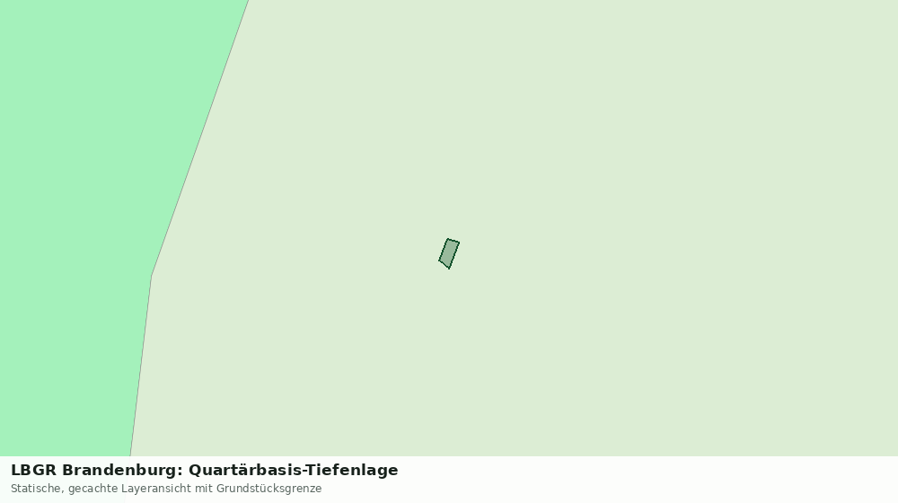 Statische Kartenansicht: LBGR Brandenburg: Quartärbasis-Tiefenlage