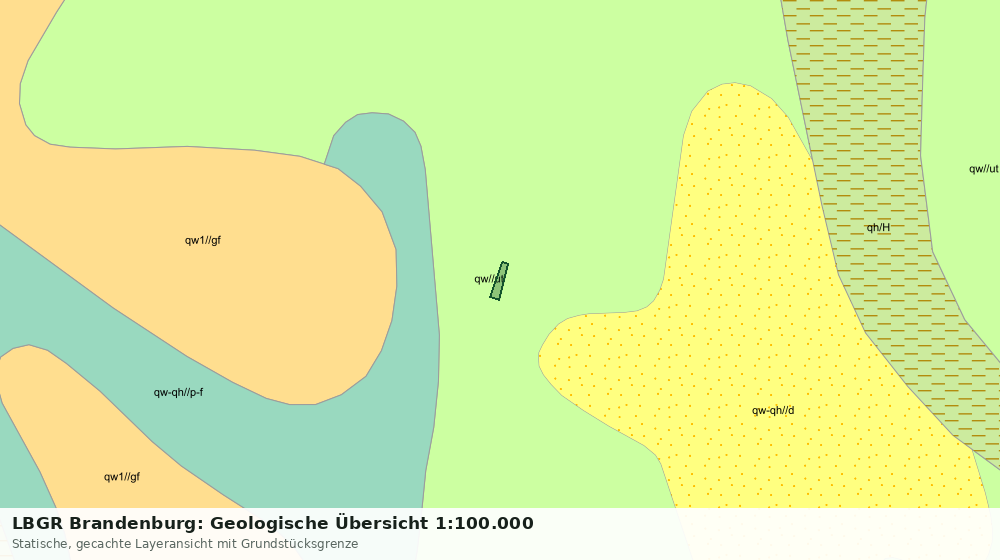 Statische Kartenansicht: LBGR Brandenburg: Geologische Übersicht 1:100.000