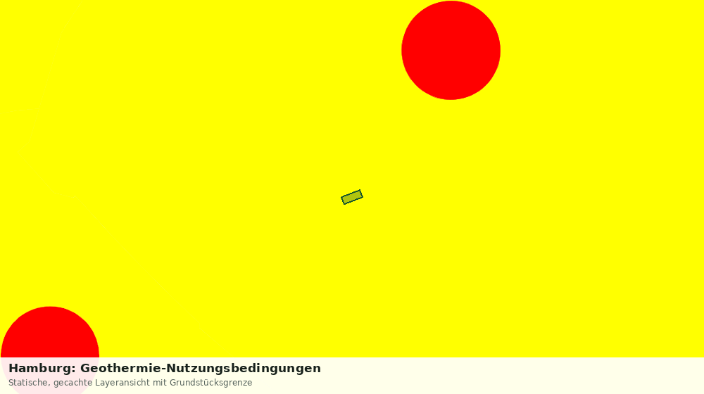 Statische Kartenansicht: Hamburg: Geothermie-Nutzungsbedingungen