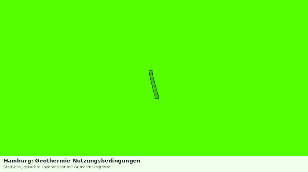 Statische Kartenansicht: Hamburg: Geothermie-Nutzungsbedingungen