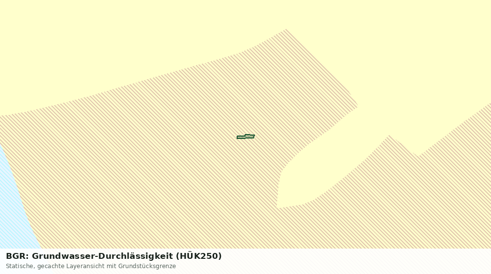 Statische Kartenansicht: BGR: Grundwasser-Durchlässigkeit (HÜK250)