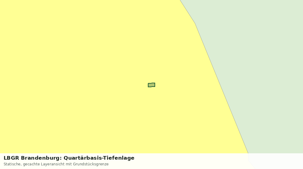Statische Kartenansicht: LBGR Brandenburg: Quartärbasis-Tiefenlage