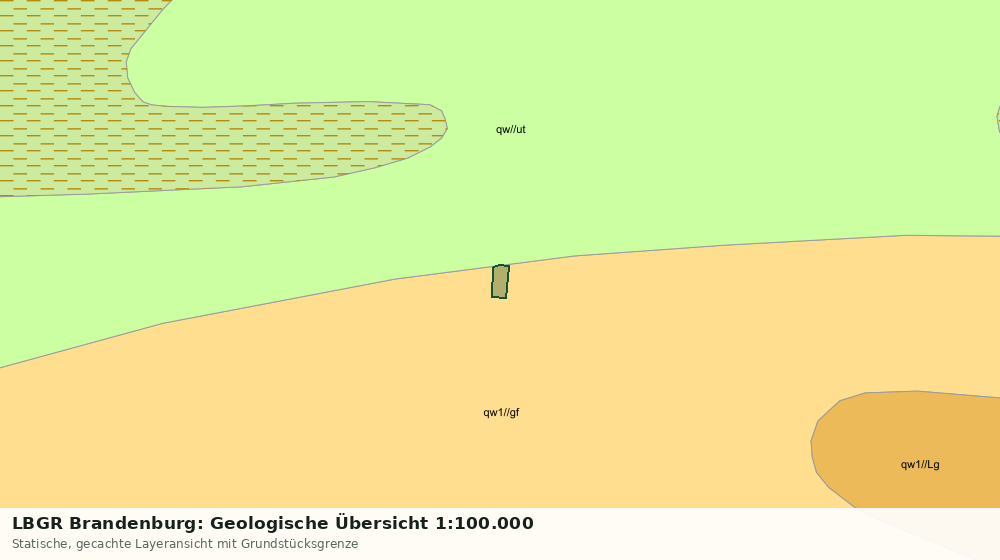 Statische Kartenansicht: LBGR Brandenburg: Geologische Übersicht 1:100.000