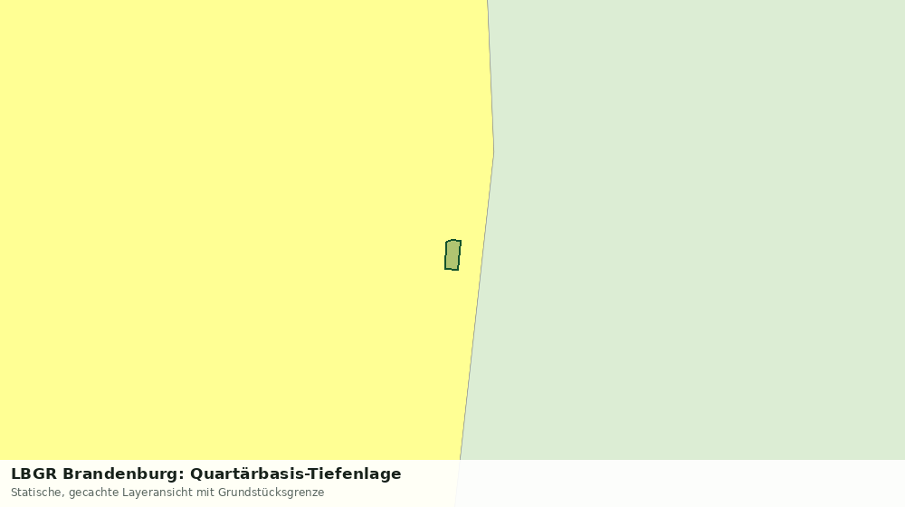 Statische Kartenansicht: LBGR Brandenburg: Quartärbasis-Tiefenlage