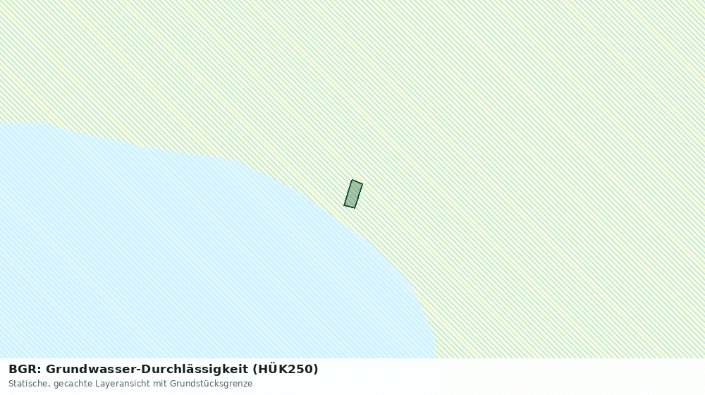 Statische Kartenansicht: BGR: Grundwasser-Durchlässigkeit (HÜK250)