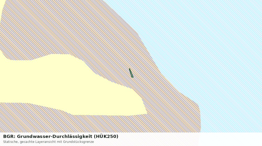 Statische Kartenansicht: BGR: Grundwasser-Durchlässigkeit (HÜK250)