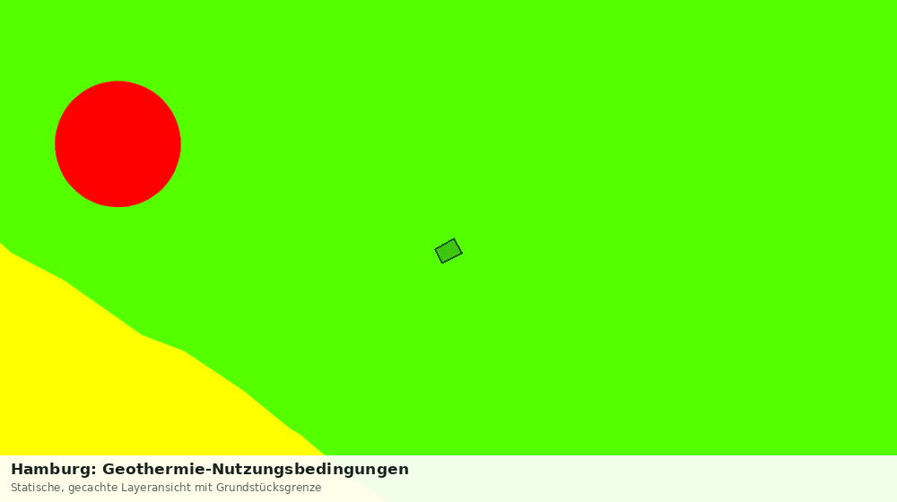 Statische Kartenansicht: Hamburg: Geothermie-Nutzungsbedingungen