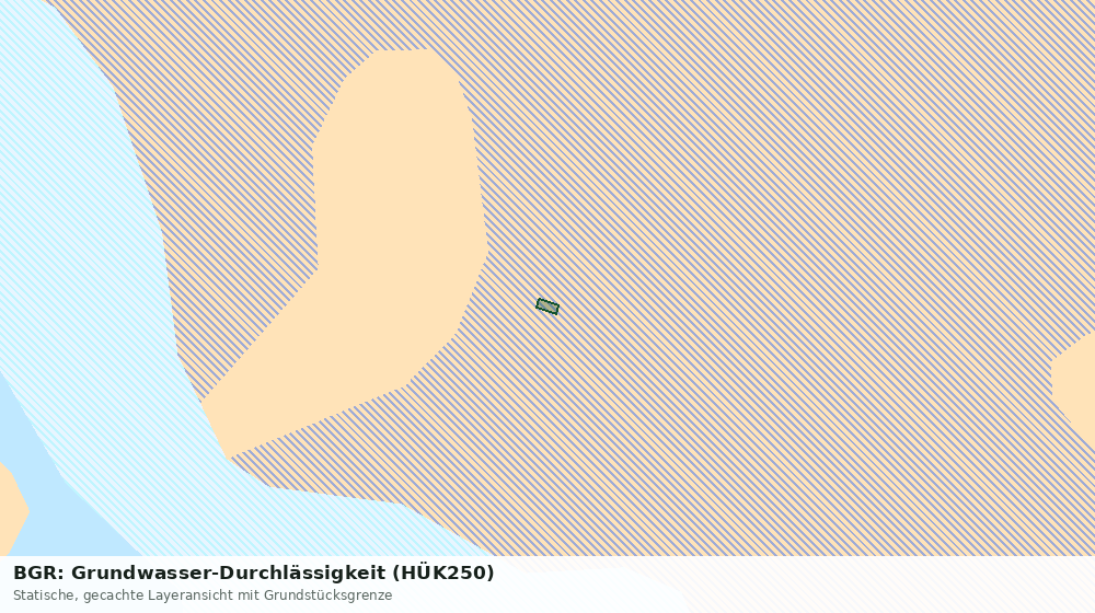 Statische Kartenansicht: BGR: Grundwasser-Durchlässigkeit (HÜK250)