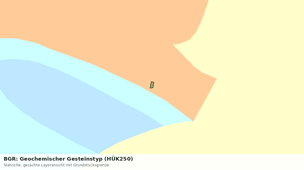 Statische Kartenansicht: BGR: Geochemischer Gesteinstyp (HÜK250)