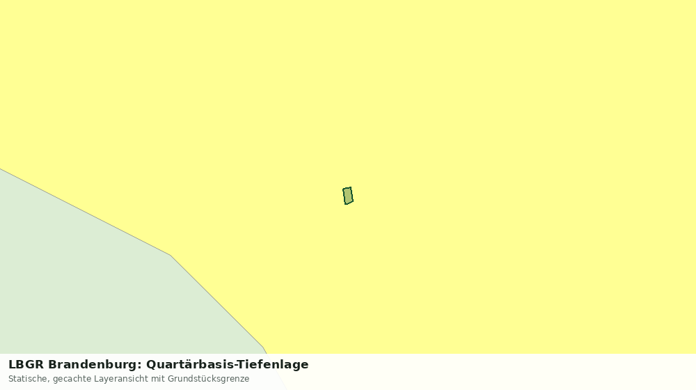 Statische Kartenansicht: LBGR Brandenburg: Quartärbasis-Tiefenlage