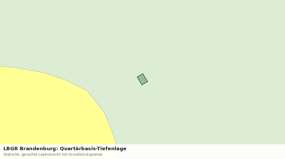 Statische Kartenansicht: LBGR Brandenburg: Quartärbasis-Tiefenlage
