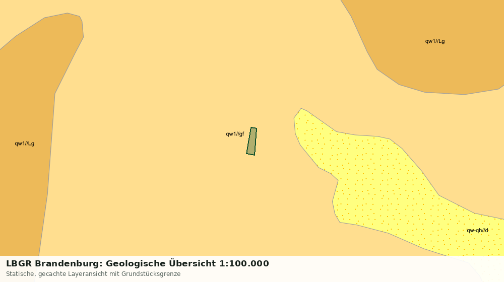 Statische Kartenansicht: LBGR Brandenburg: Geologische Übersicht 1:100.000