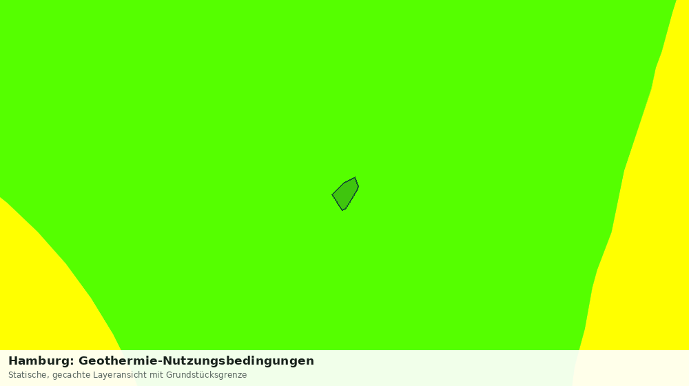 Statische Kartenansicht: Hamburg: Geothermie-Nutzungsbedingungen