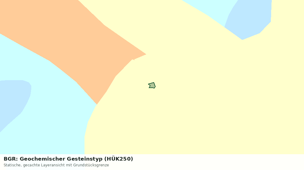 Statische Kartenansicht: BGR: Geochemischer Gesteinstyp (HÜK250)