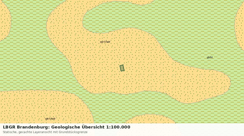 Statische Kartenansicht: LBGR Brandenburg: Geologische Übersicht 1:100.000
