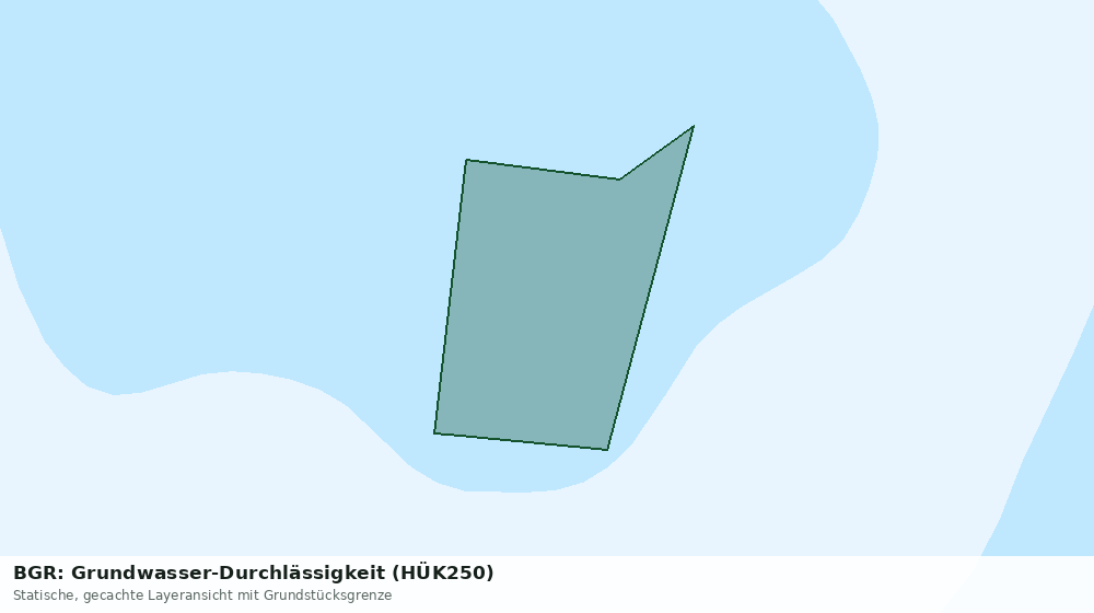 Statische Kartenansicht: BGR: Grundwasser-Durchlässigkeit (HÜK250)