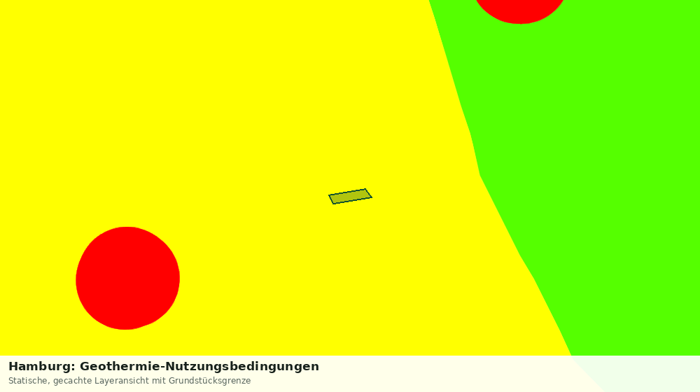Statische Kartenansicht: Hamburg: Geothermie-Nutzungsbedingungen