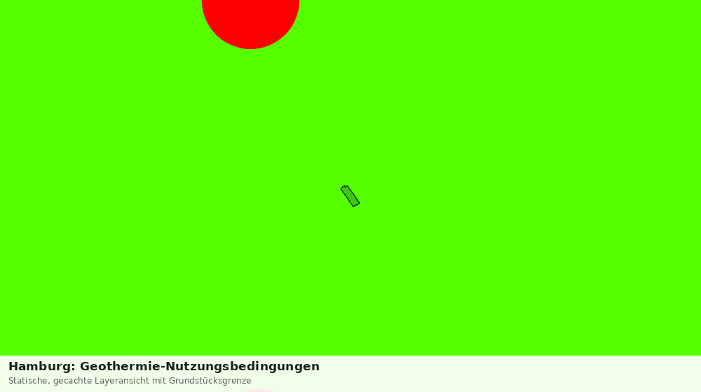 Statische Kartenansicht: Hamburg: Geothermie-Nutzungsbedingungen