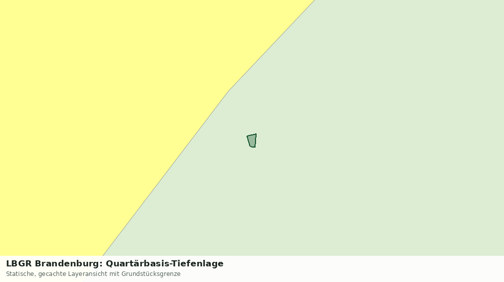 Statische Kartenansicht: LBGR Brandenburg: Quartärbasis-Tiefenlage