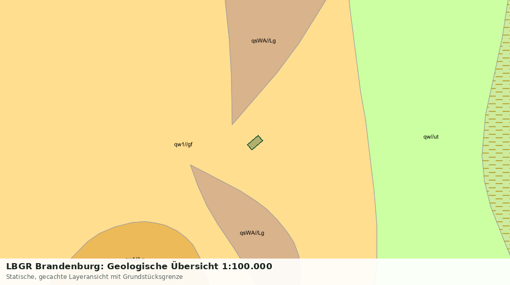 Statische Kartenansicht: LBGR Brandenburg: Geologische Übersicht 1:100.000