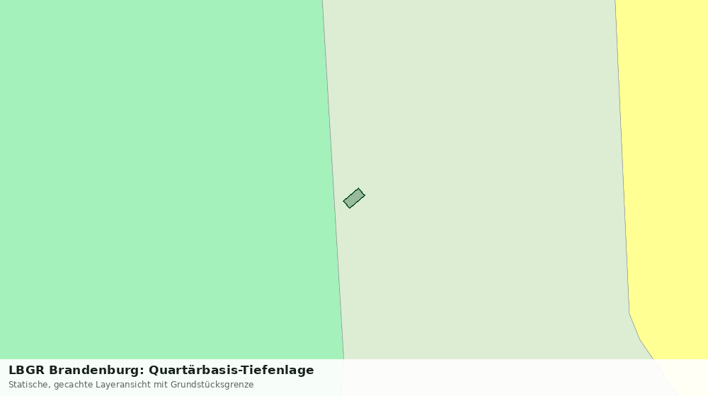 Statische Kartenansicht: LBGR Brandenburg: Quartärbasis-Tiefenlage