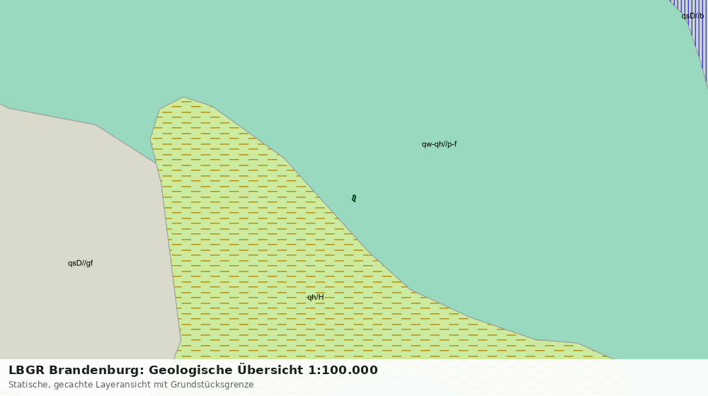 Statische Kartenansicht: LBGR Brandenburg: Geologische Übersicht 1:100.000
