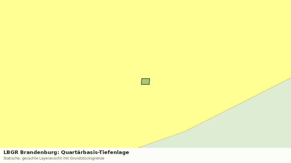 Statische Kartenansicht: LBGR Brandenburg: Quartärbasis-Tiefenlage