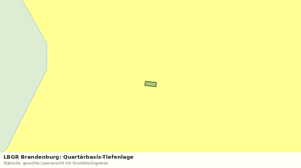 Statische Kartenansicht: LBGR Brandenburg: Quartärbasis-Tiefenlage