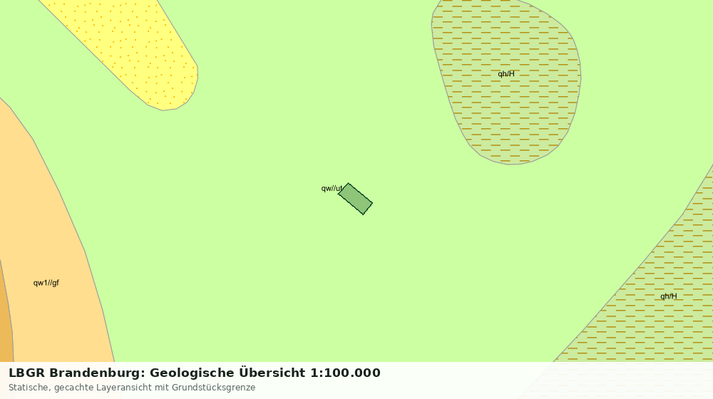 Statische Kartenansicht: LBGR Brandenburg: Geologische Übersicht 1:100.000