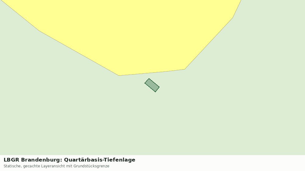 Statische Kartenansicht: LBGR Brandenburg: Quartärbasis-Tiefenlage