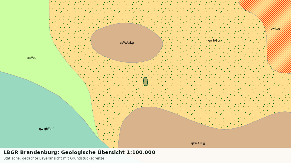 Statische Kartenansicht: LBGR Brandenburg: Geologische Übersicht 1:100.000