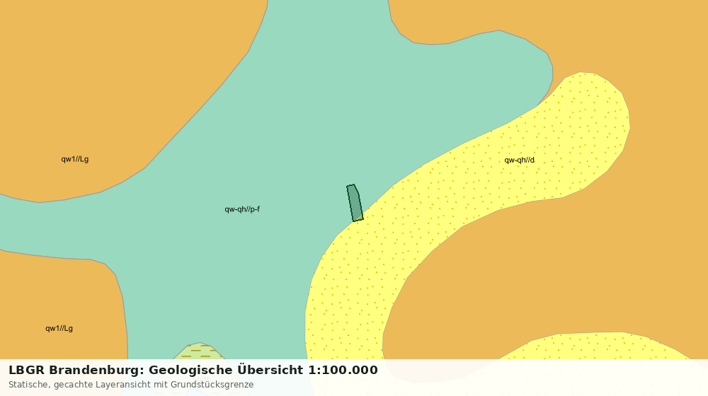 Statische Kartenansicht: LBGR Brandenburg: Geologische Übersicht 1:100.000