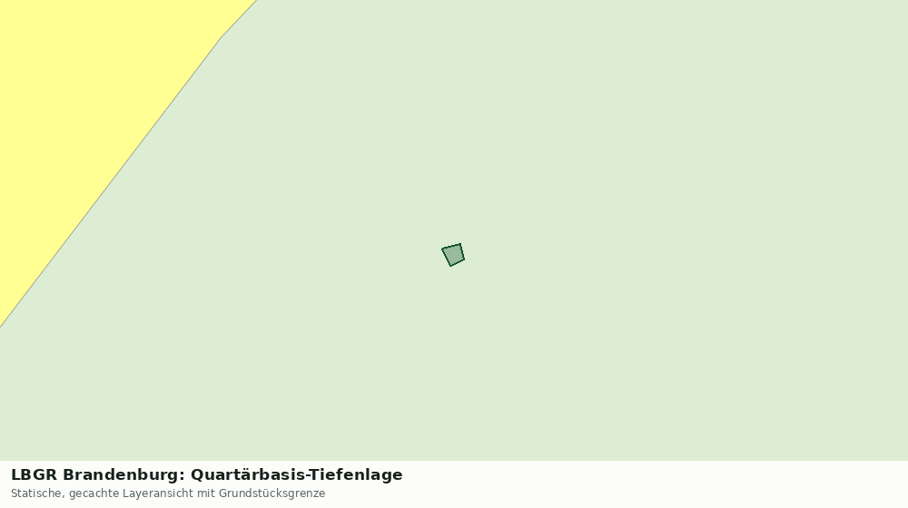 Statische Kartenansicht: LBGR Brandenburg: Quartärbasis-Tiefenlage