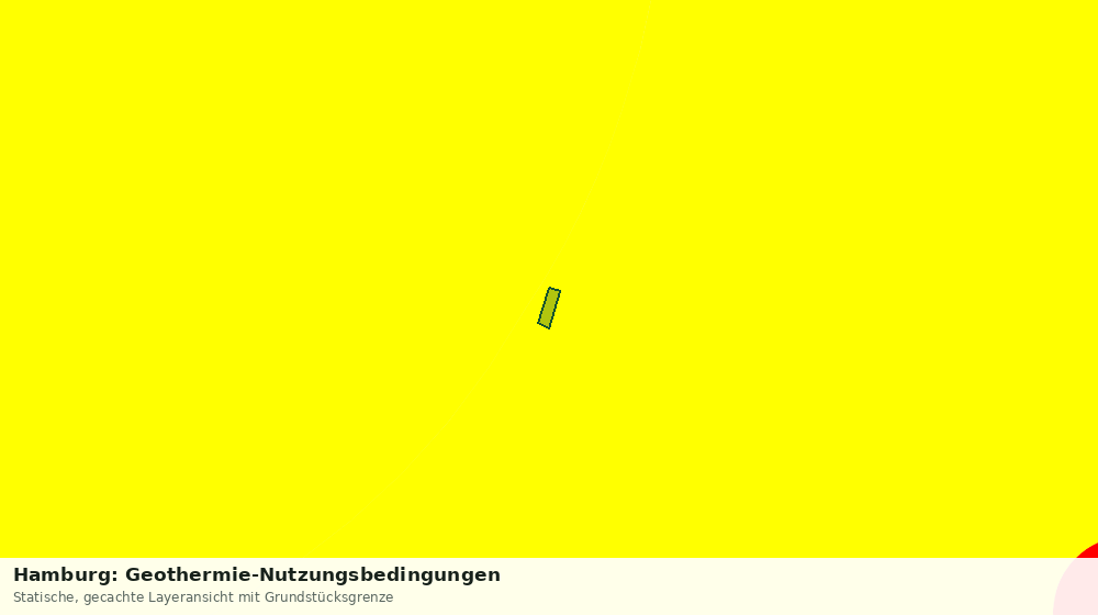 Statische Kartenansicht: Hamburg: Geothermie-Nutzungsbedingungen