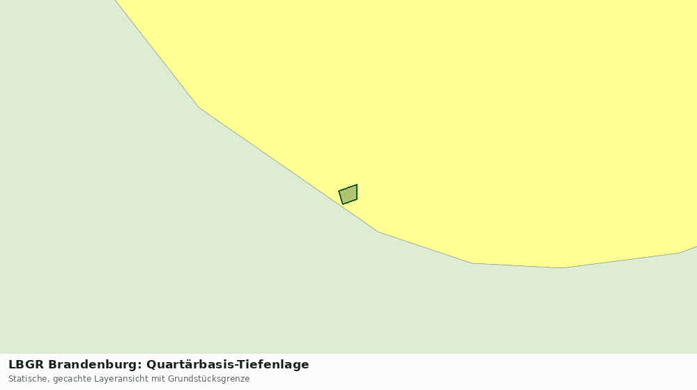 Statische Kartenansicht: LBGR Brandenburg: Quartärbasis-Tiefenlage