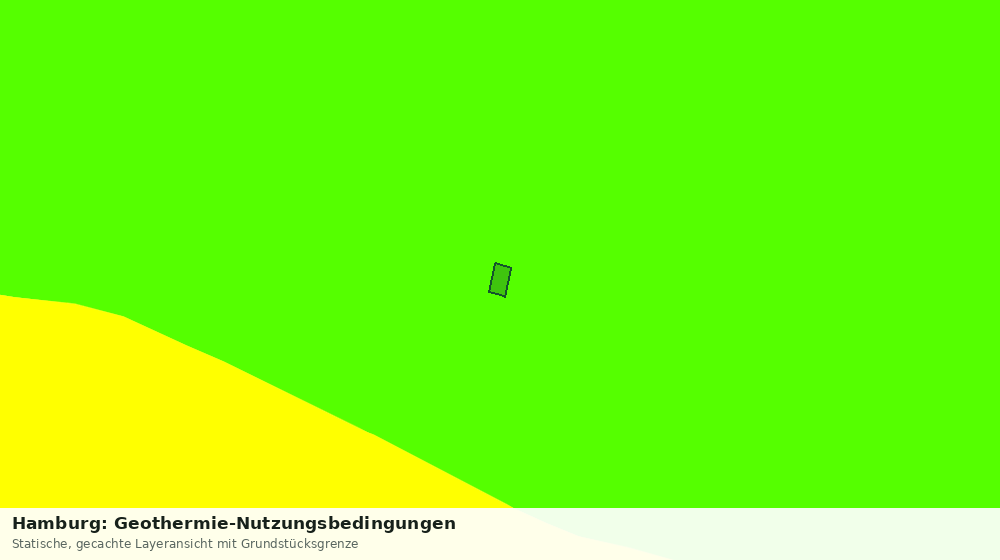 Statische Kartenansicht: Hamburg: Geothermie-Nutzungsbedingungen