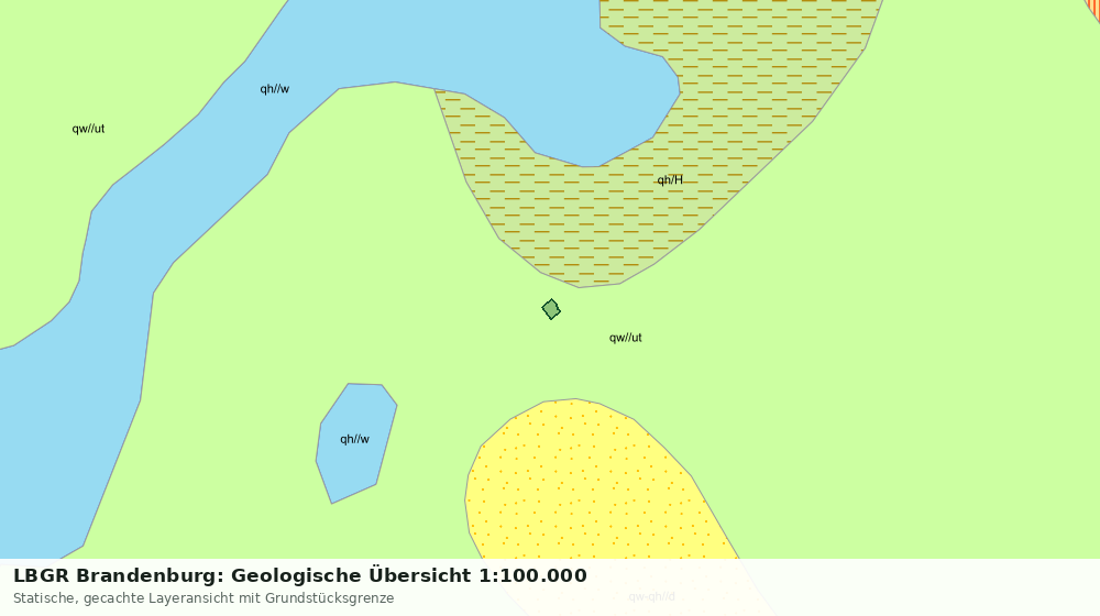 Statische Kartenansicht: LBGR Brandenburg: Geologische Übersicht 1:100.000
