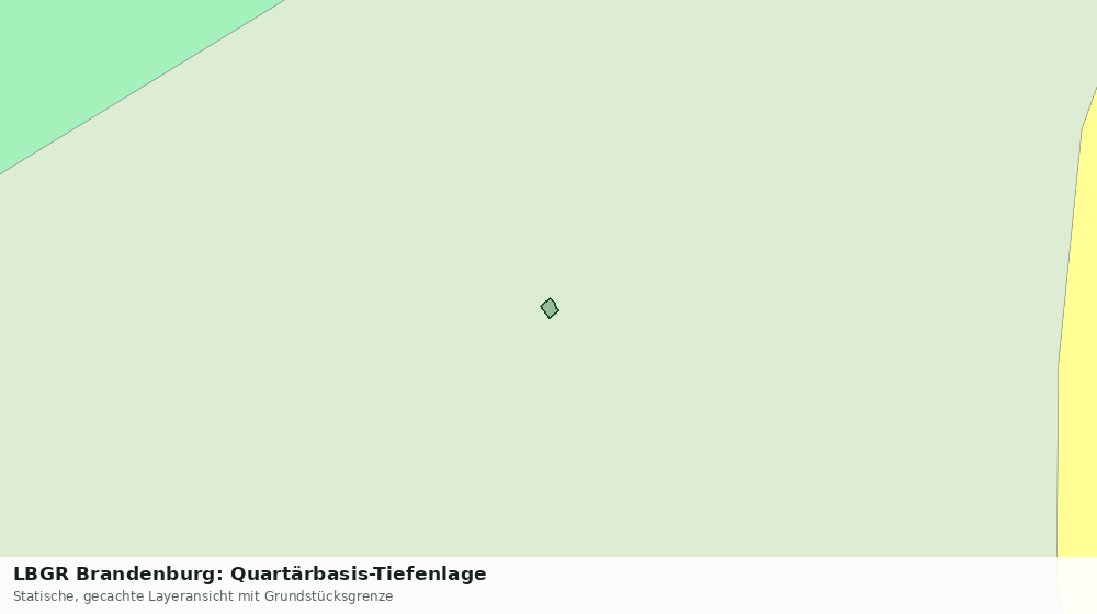 Statische Kartenansicht: LBGR Brandenburg: Quartärbasis-Tiefenlage