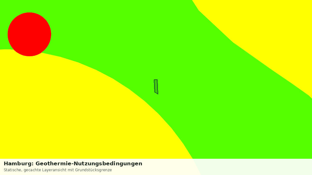 Statische Kartenansicht: Hamburg: Geothermie-Nutzungsbedingungen