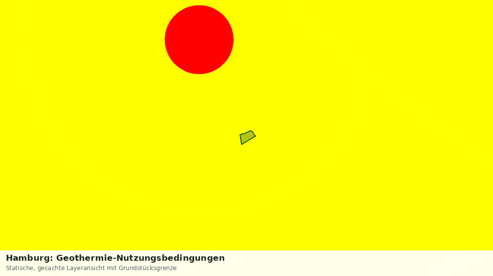 Statische Kartenansicht: Hamburg: Geothermie-Nutzungsbedingungen