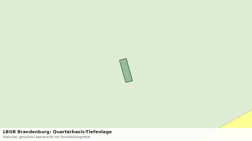 Statische Kartenansicht: LBGR Brandenburg: Quartärbasis-Tiefenlage