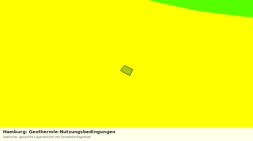 Statische Kartenansicht: Hamburg: Geothermie-Nutzungsbedingungen