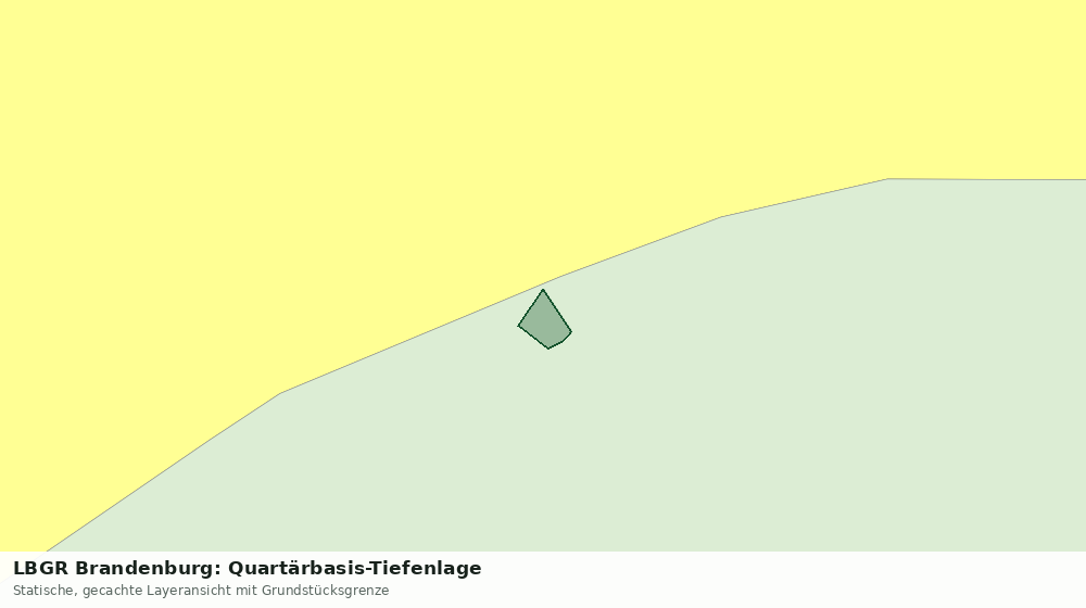 Statische Kartenansicht: LBGR Brandenburg: Quartärbasis-Tiefenlage