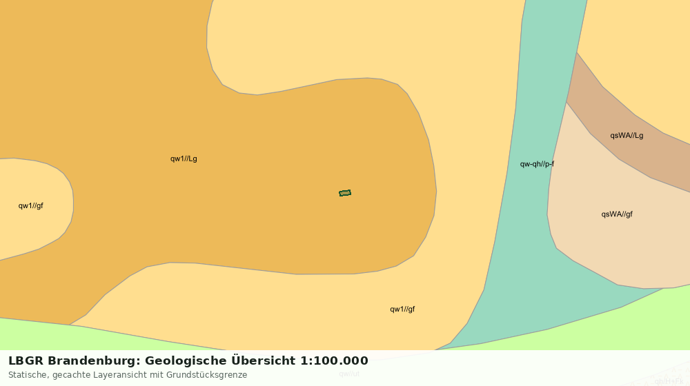 Statische Kartenansicht: LBGR Brandenburg: Geologische Übersicht 1:100.000