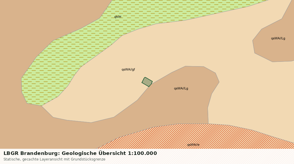Statische Kartenansicht: LBGR Brandenburg: Geologische Übersicht 1:100.000