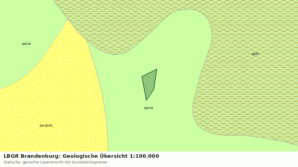 Statische Kartenansicht: LBGR Brandenburg: Geologische Übersicht 1:100.000